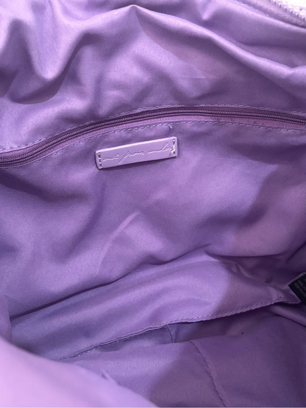 Urban Outfitters Out From Under Caitlin Quilted Crossbody Bag Purple Lilac